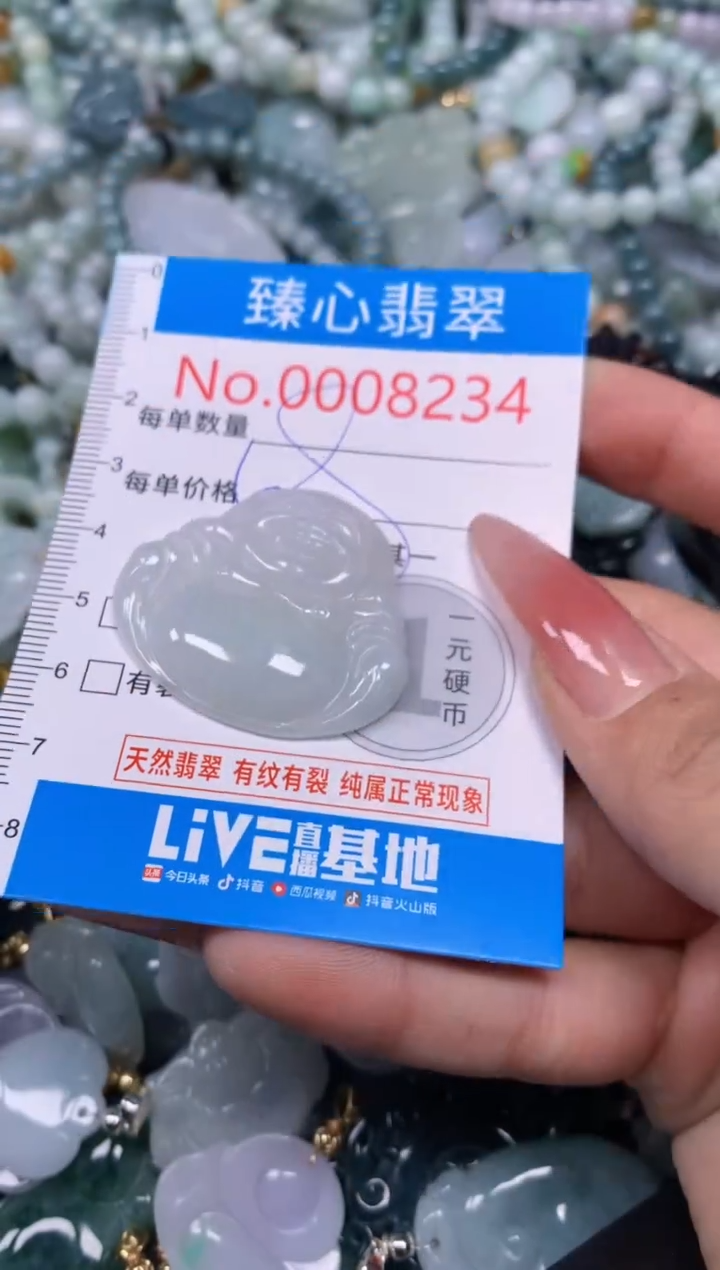 【闪购商品】翡翠颈饰未镶嵌含绳000234