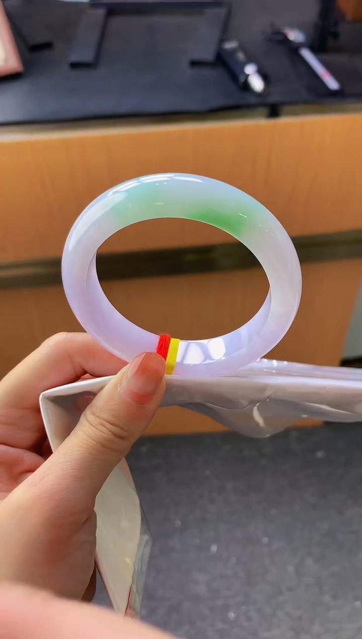 未镶嵌手镯翡翠-F37 圈口54 