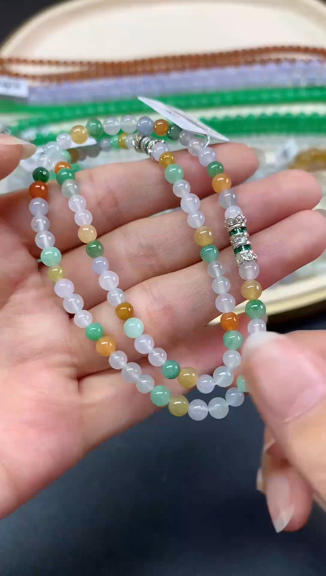 未镶嵌手串翡翠手串|398多样性发其一