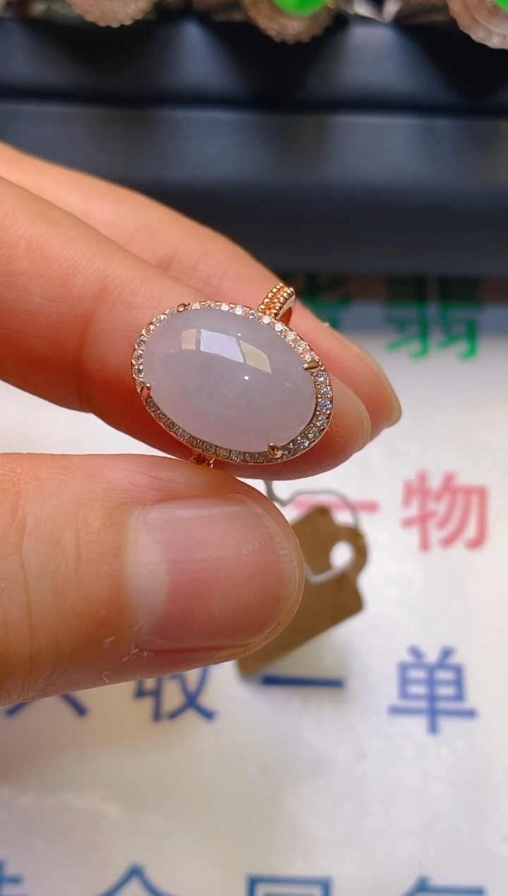 【闪购商品】翡翠耳饰银S925镶嵌天然A货翡翠1