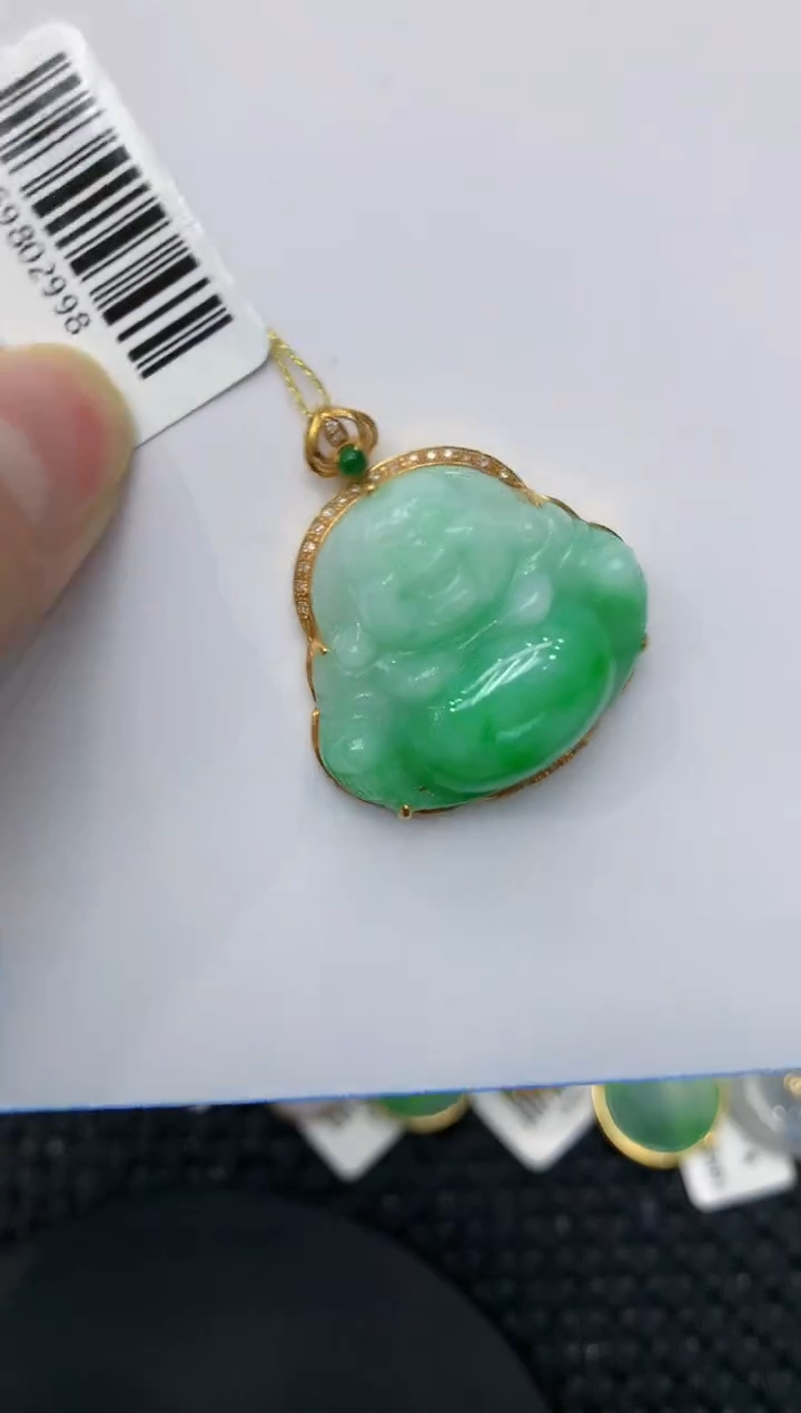 【闪购商品】翡翠颈饰18K金镶嵌111111111111