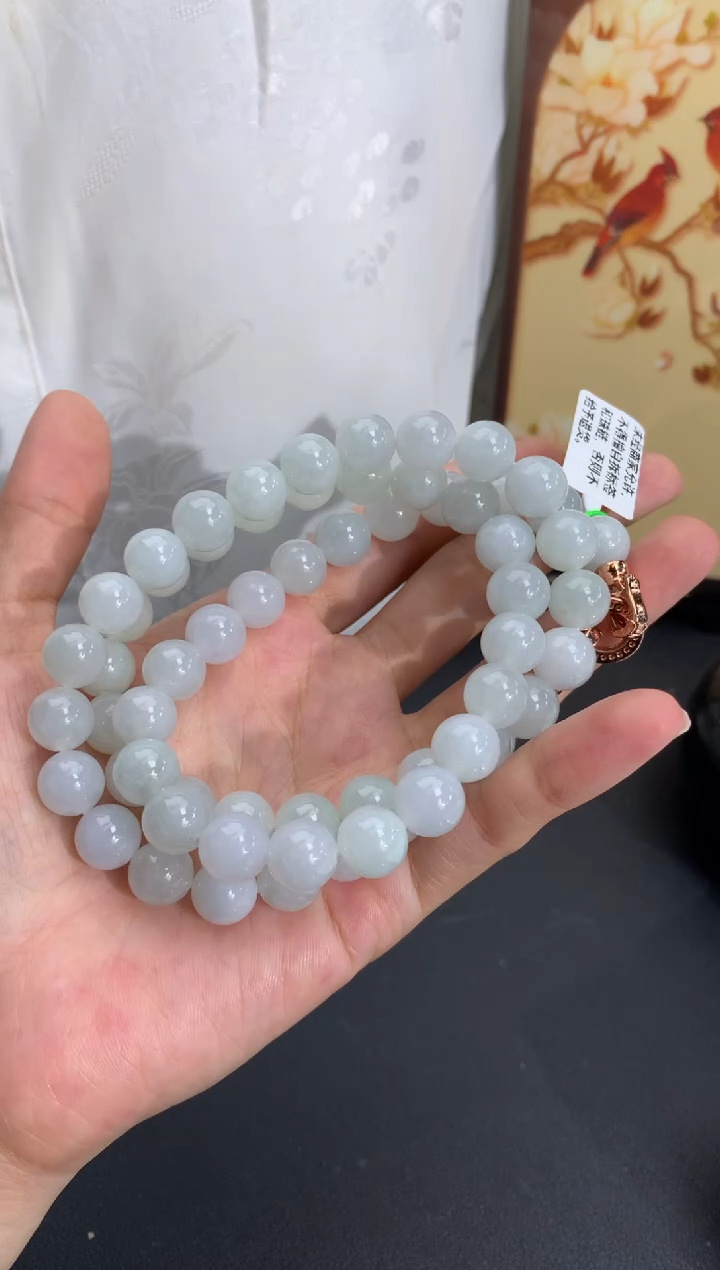 未镶嵌手串翡翠卡9.9mm