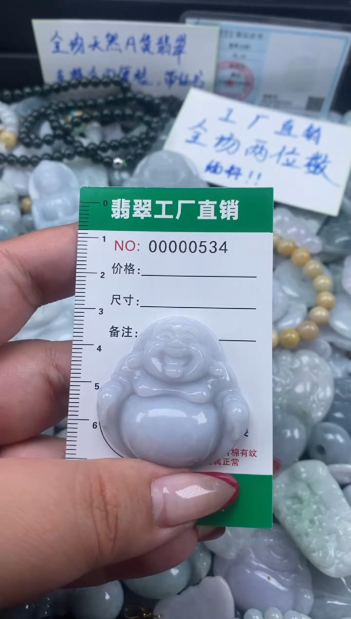 翡翠未镶嵌颈饰天然A货翡翠0534