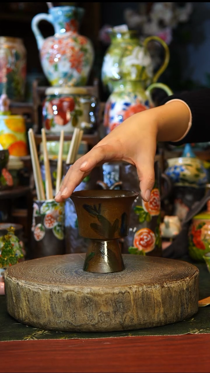 陶瓷150景德镇手工手绘釉下彩