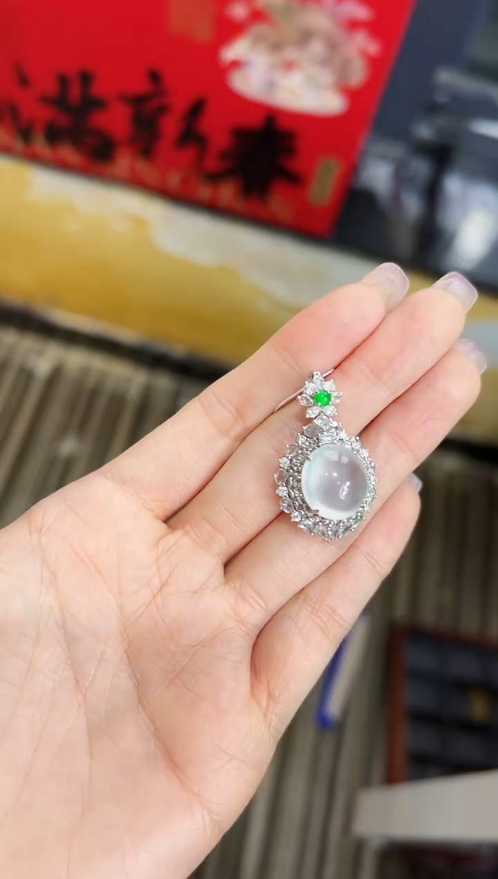 【闪购商品】翡翠颈饰18K金镶嵌DFZ0201-34