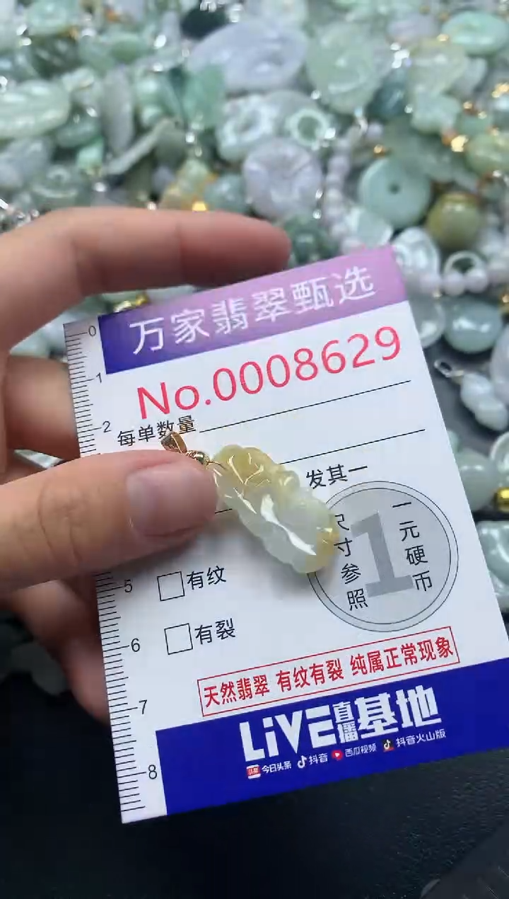 吊坠(不含链)未镶嵌翡翠8629