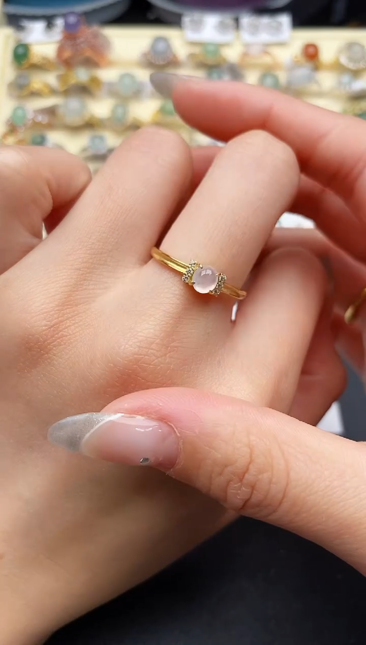 【闪购商品】翡翠戒指银S925镶嵌33333333+9