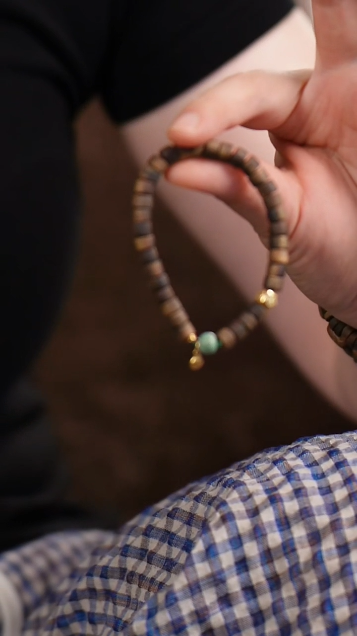 未镶嵌沉香手串L240439白月光