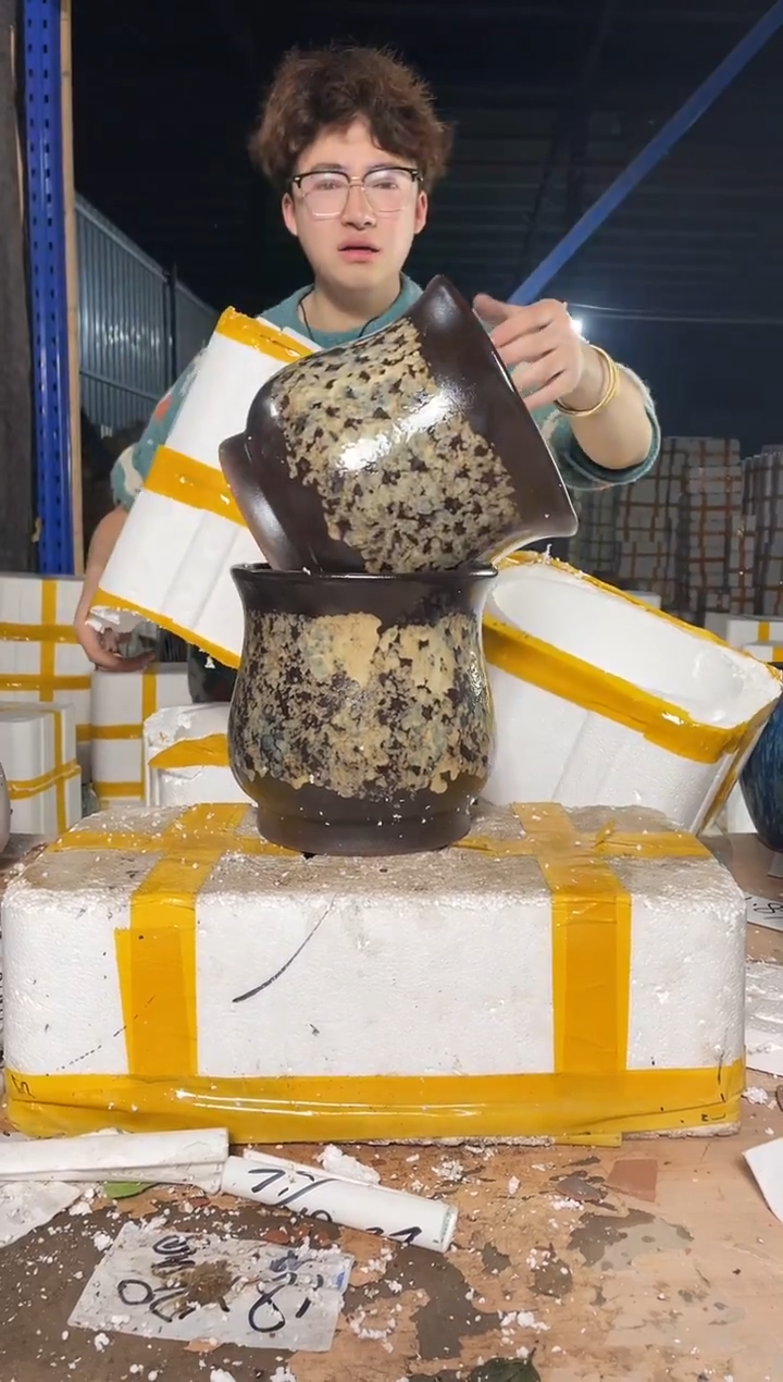 紫砂花盆宜兴紫砂粗陶花盆18-20