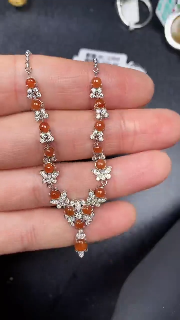 银S925镶嵌戒指翡翠3780