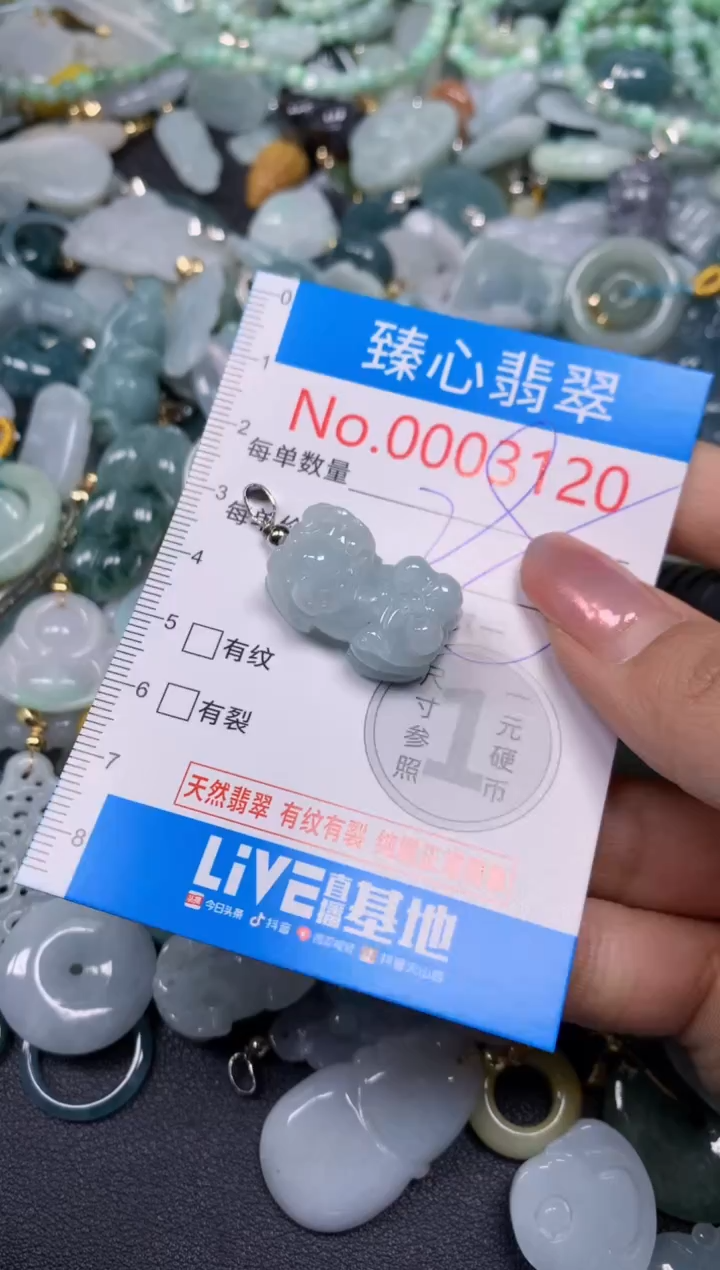 【闪购商品】翡翠颈饰未镶嵌含绳0003120