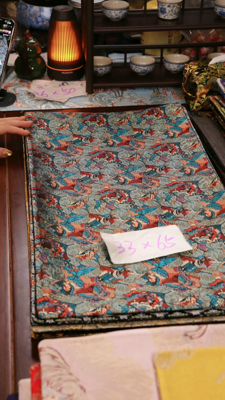 【琉璃浅梦双面】中国风干泡织锦茶席33*65