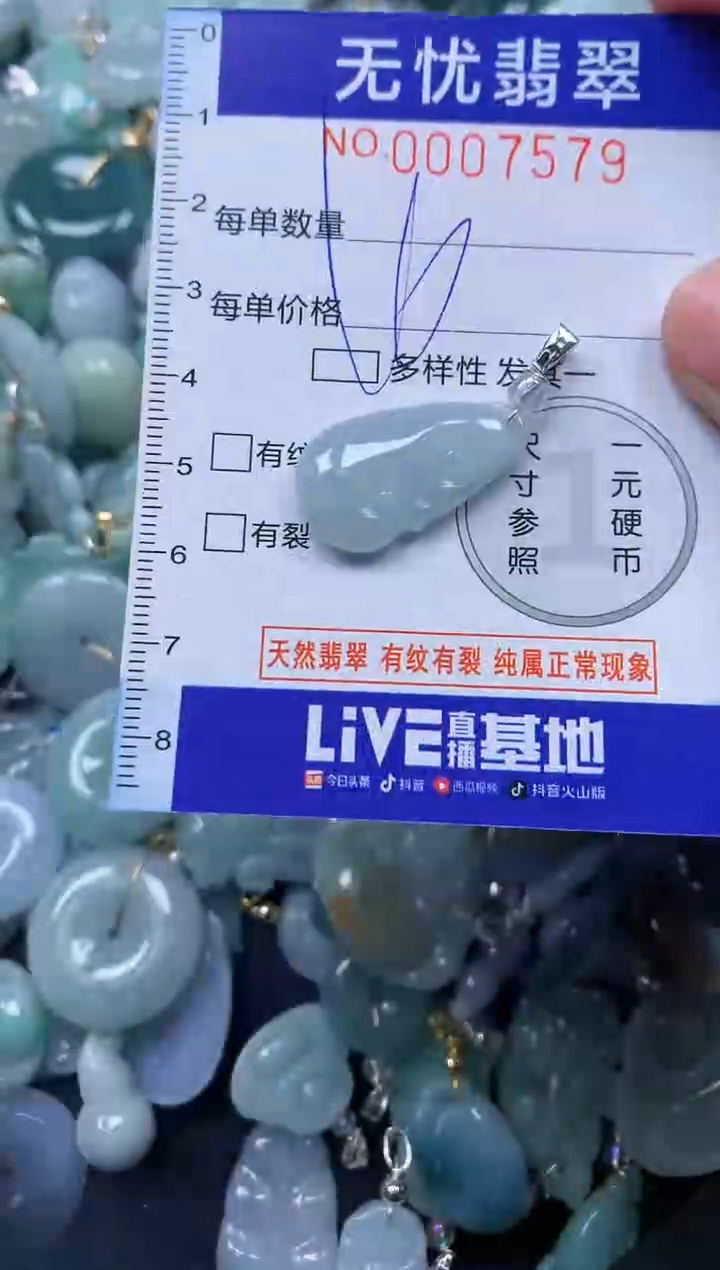 颈饰未镶嵌翡翠7579