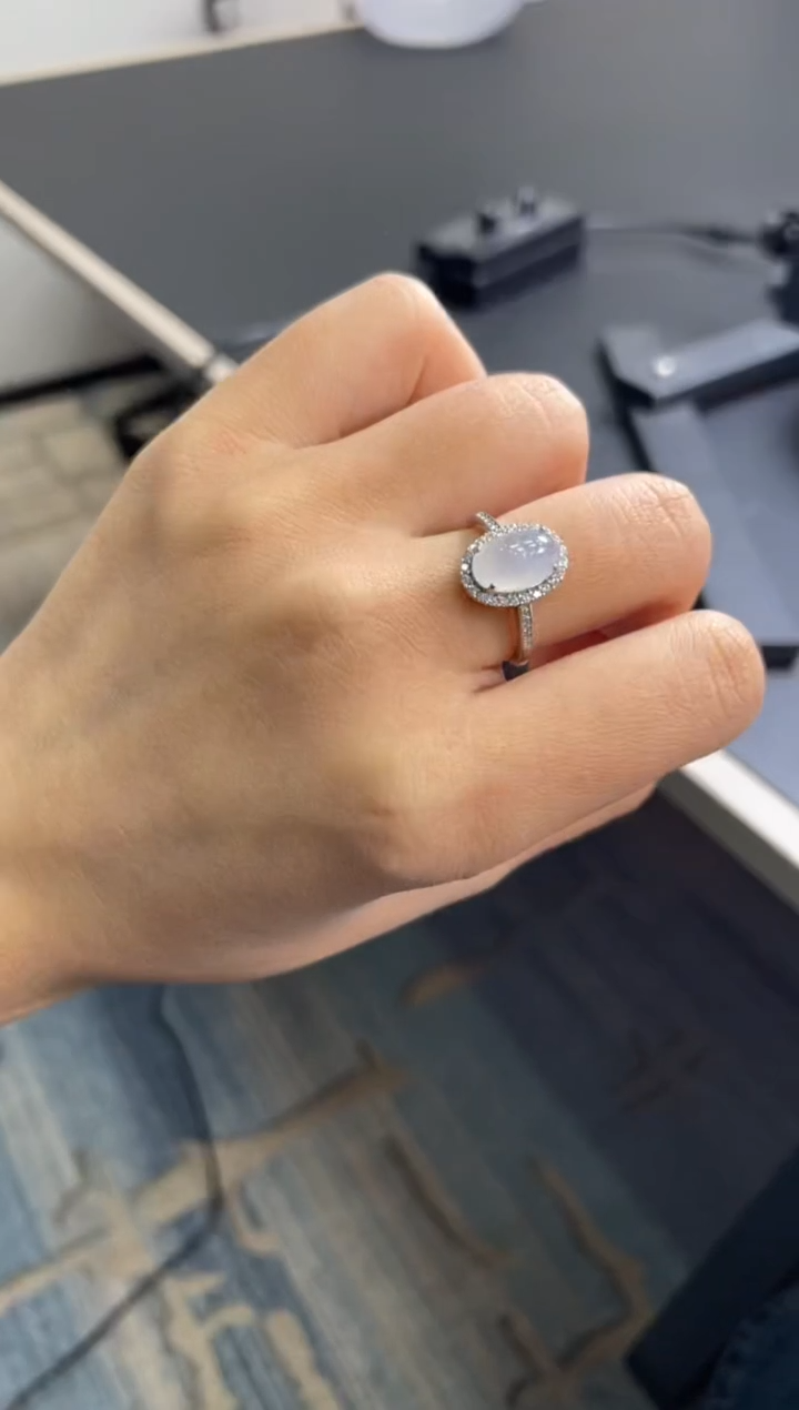 【闪购商品】翡翠戒指银S925镶嵌W506YXJ250113-9多样性发一