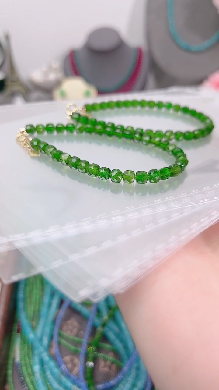 银S925镶嵌透辉石手链多样性选其一299