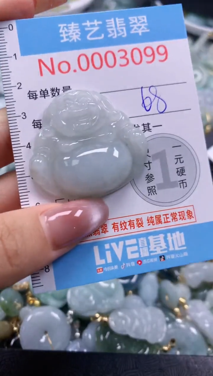 翡翠未镶嵌颈饰3099