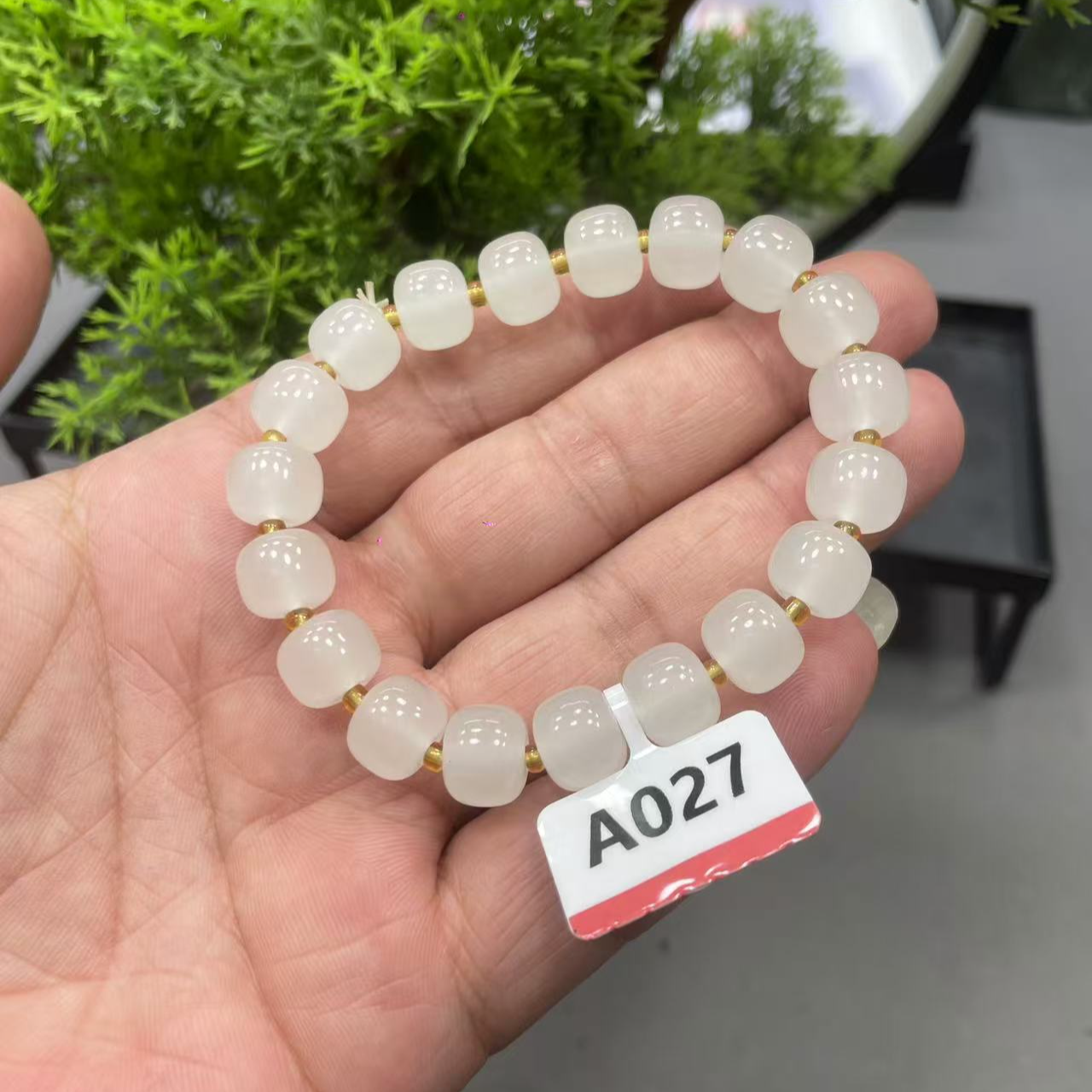 【晶来福】A027和田玉单圈手串