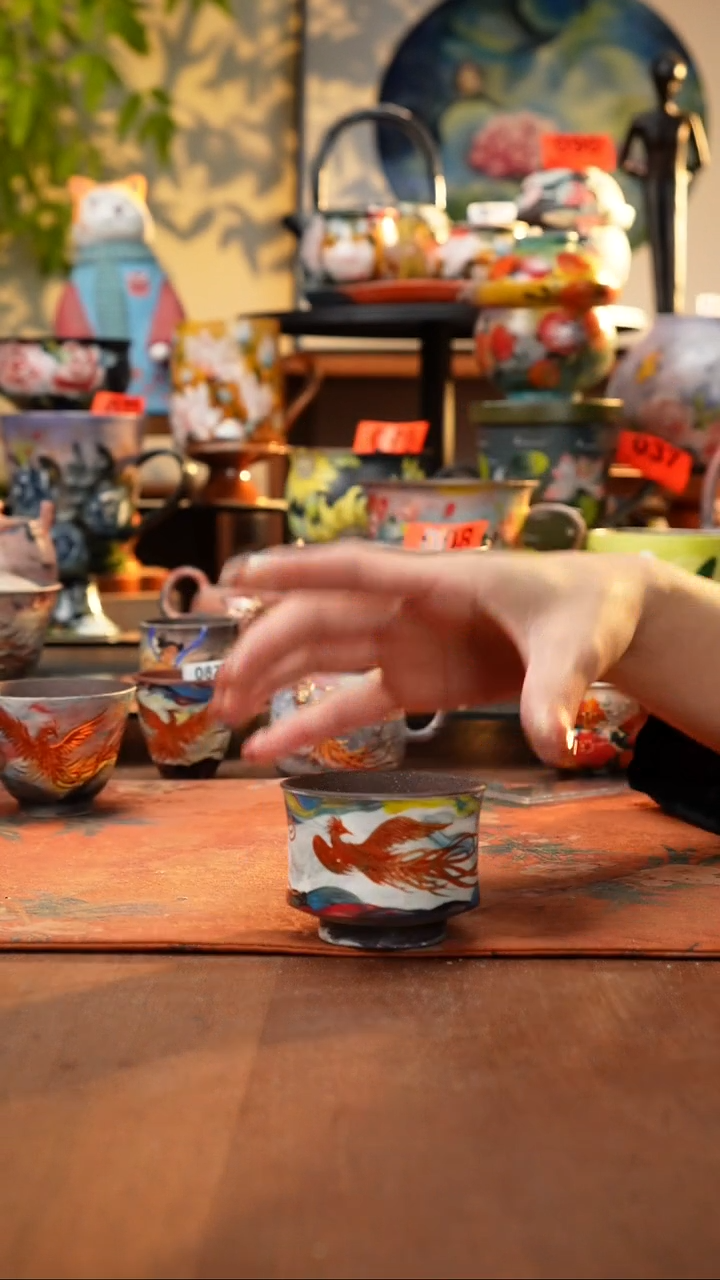 瓷片景德镇手工手绘889