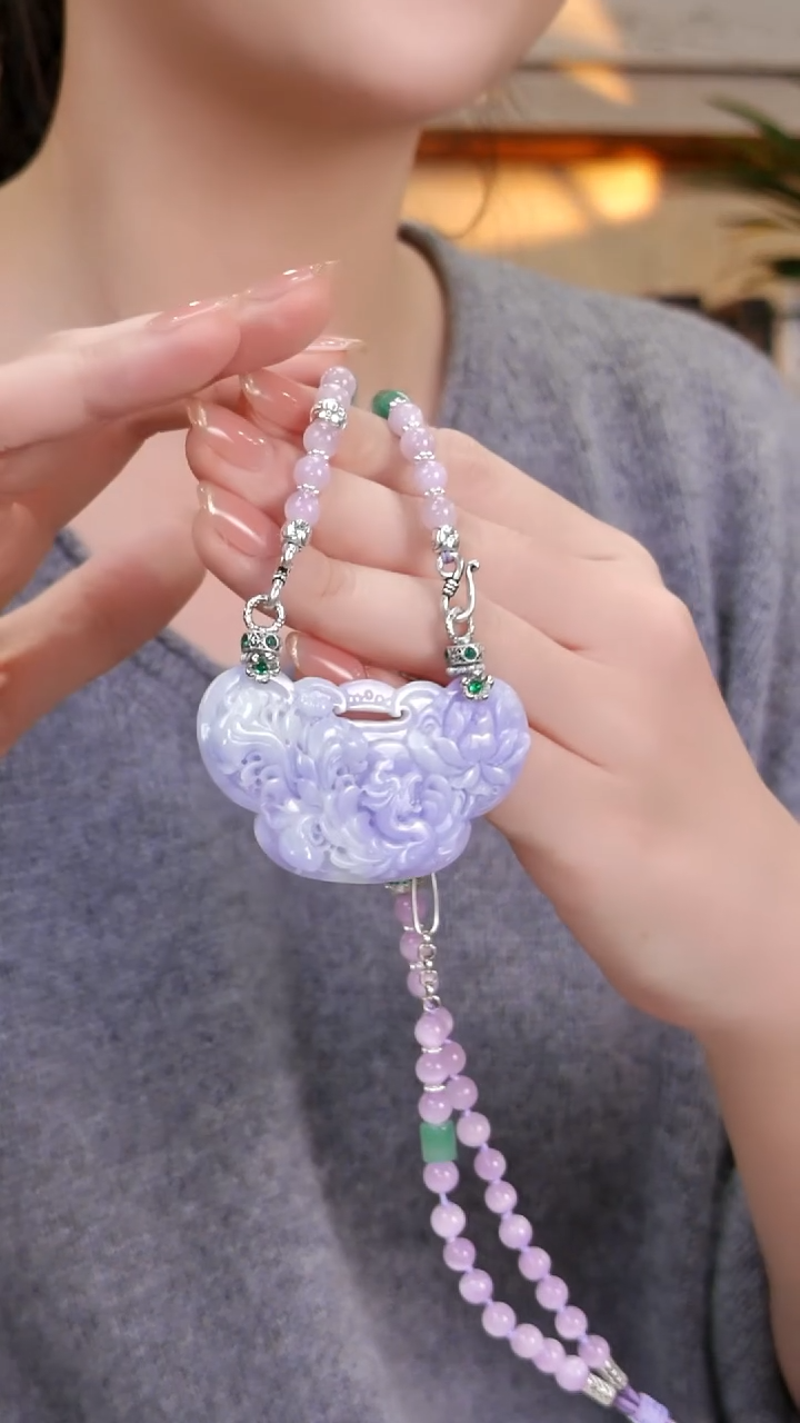 颈饰未镶嵌翡翠国风