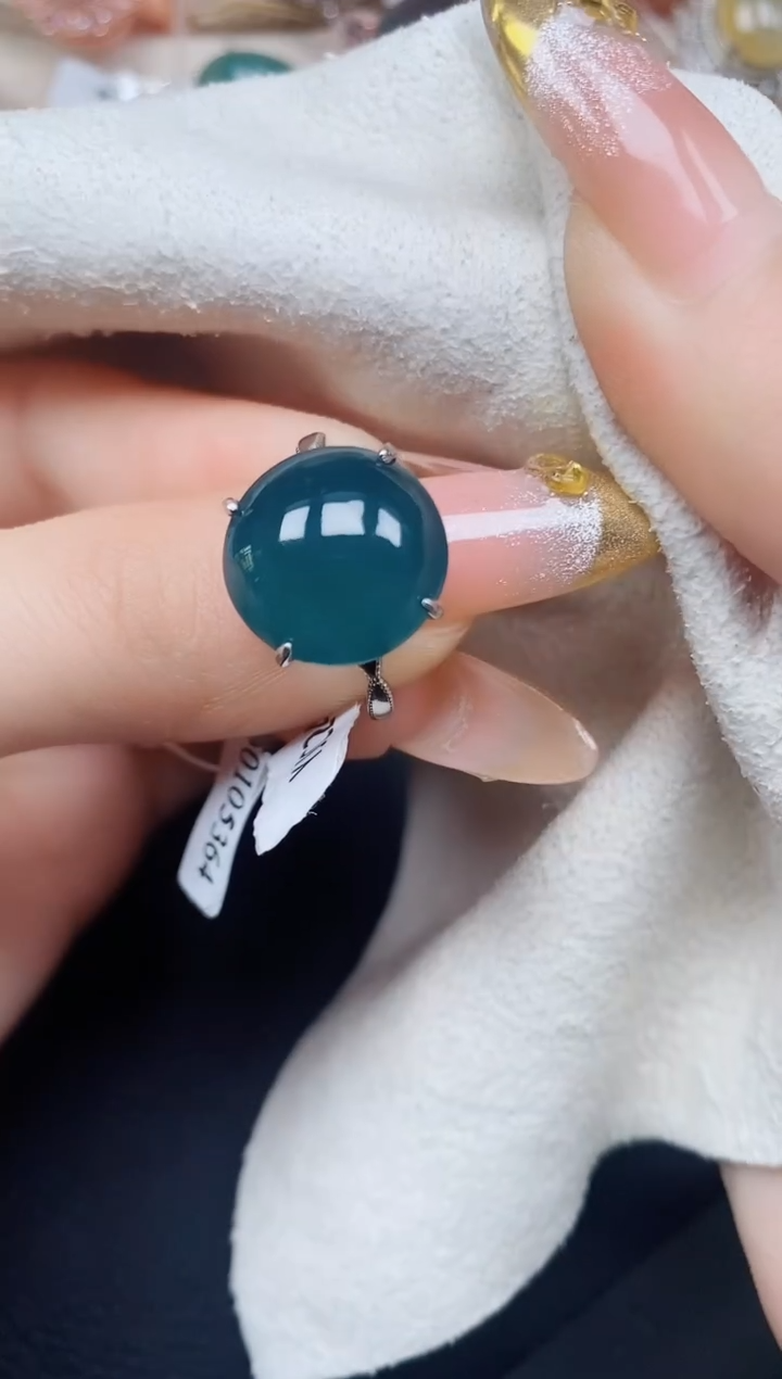 【闪购商品】翡翠戒指银S925镶嵌翡翠