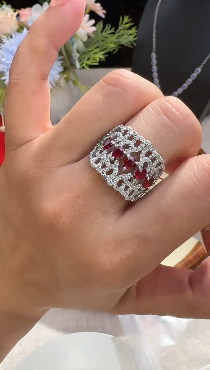 【闪购商品】蓝宝石戒指未镶嵌戒指