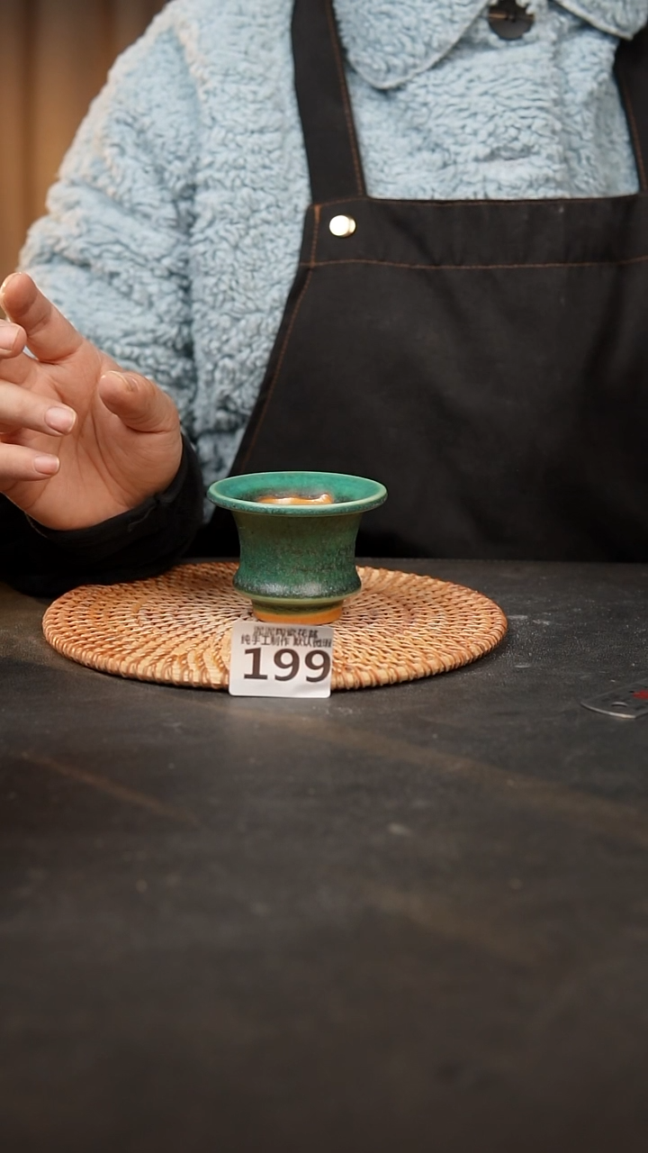 【闪购商品】瓷片199泥泥手工花盆口5高5