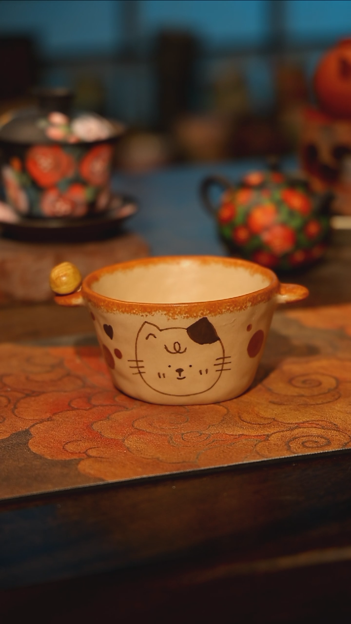 陶瓷景德镇高温釉下彩手工手绘款式