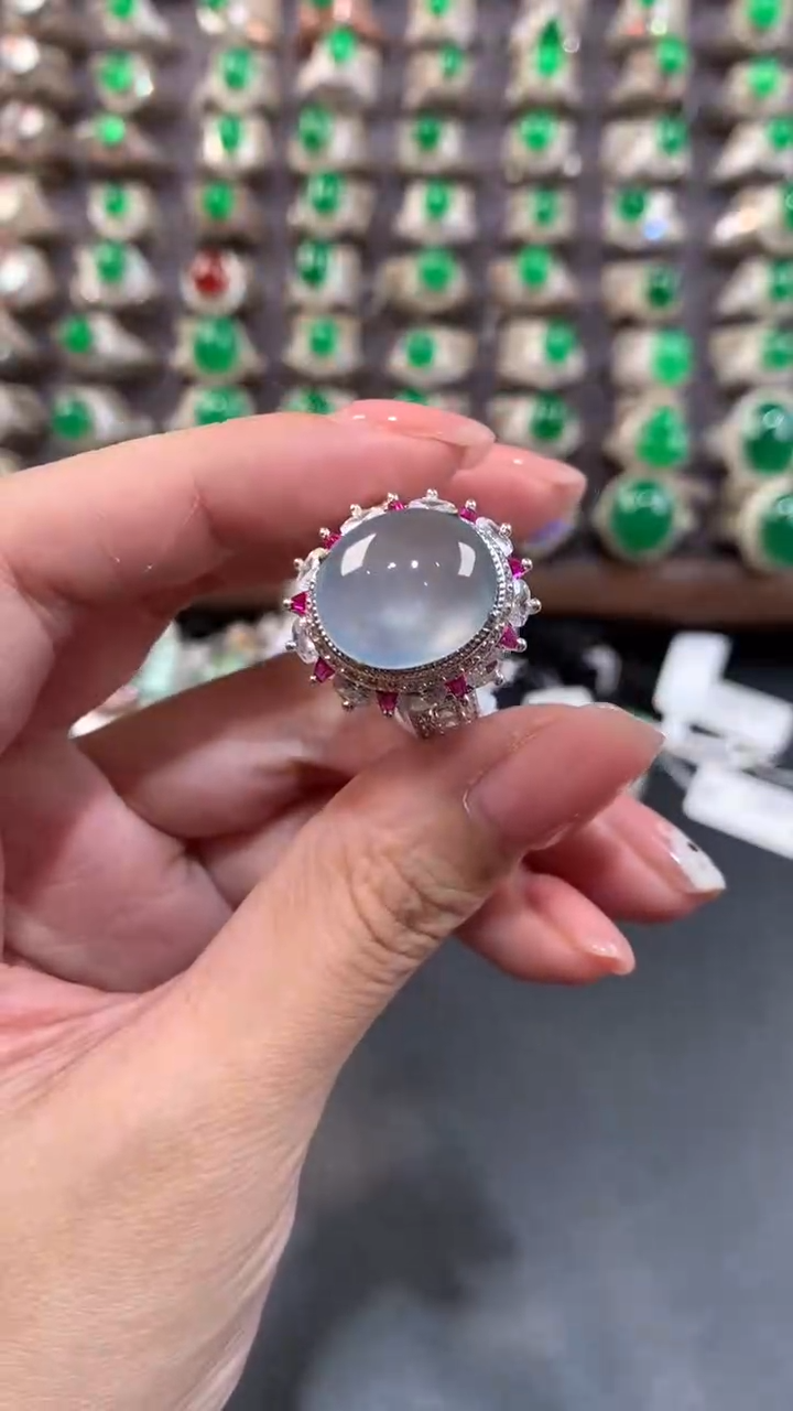 定制翡翠未镶嵌翡翠戒面