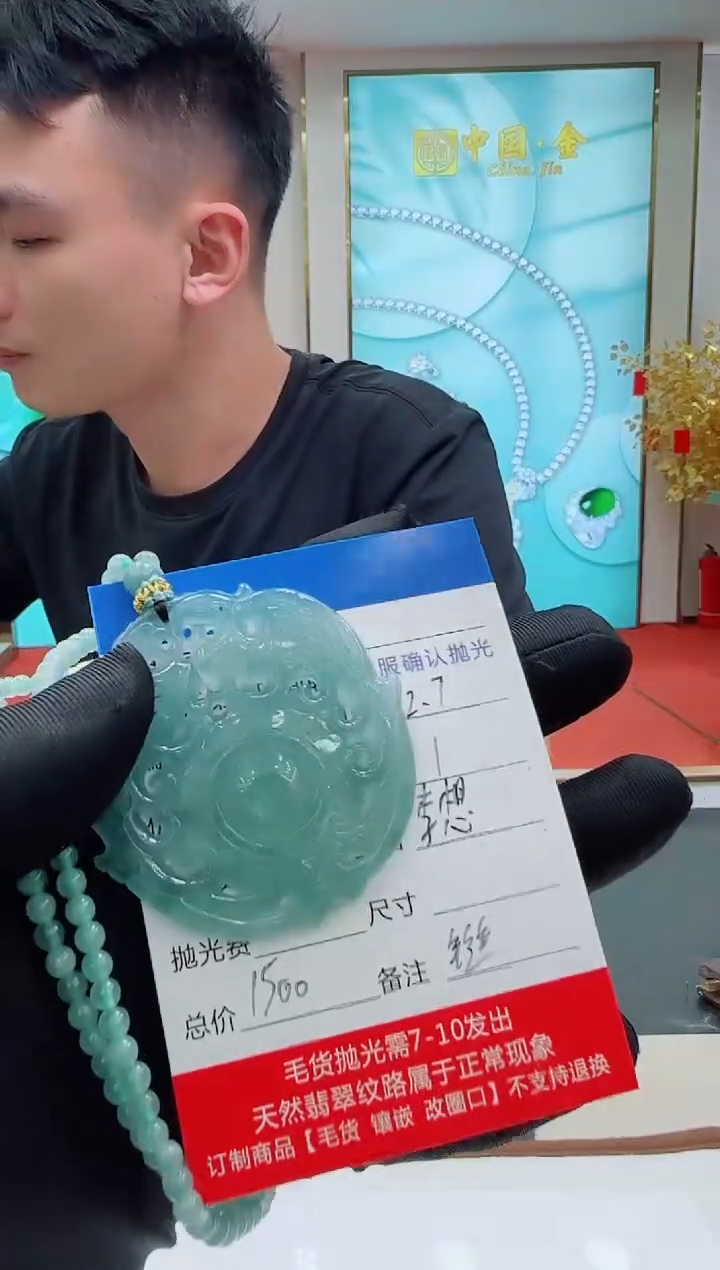 未镶嵌定制翡翠LX61翡翠吊坠赠珠链-多样性发其一