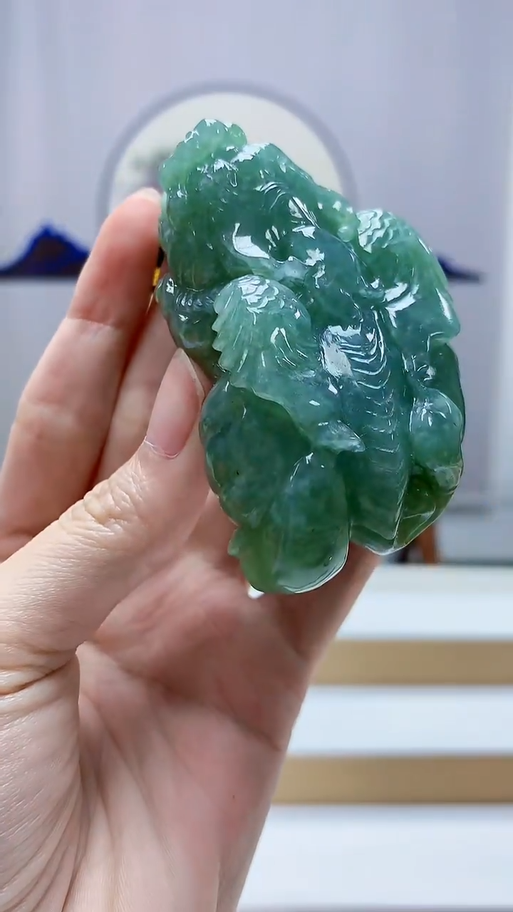 未镶嵌定制翡翠4812zm-毛货挂件54貔貅