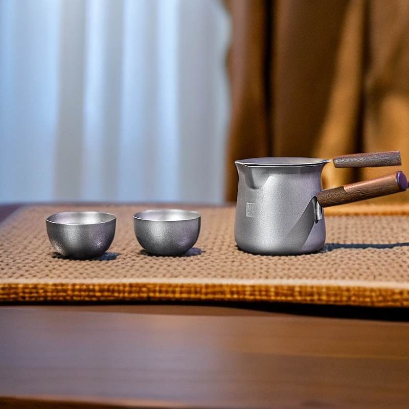 TILIVING/钛立维纯钛公道杯茶杯茶漏套装