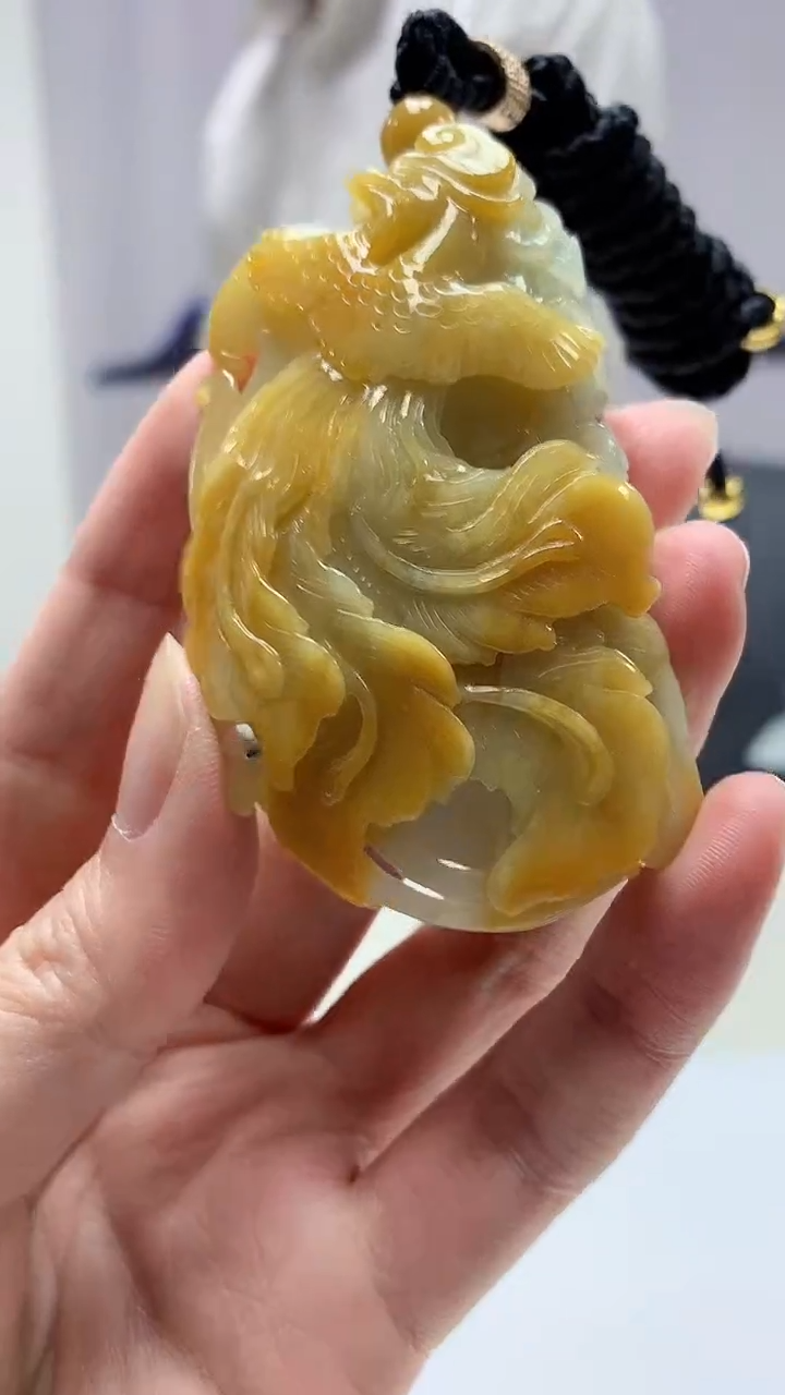 【闪购商品】定制翡翠未镶嵌5028zm-毛货凤凰234