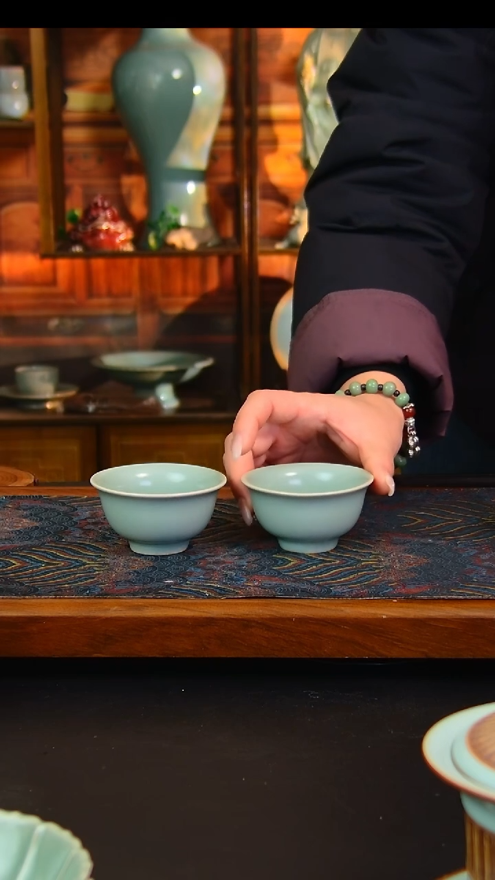 瓷片原矿汝瓷福利单杯