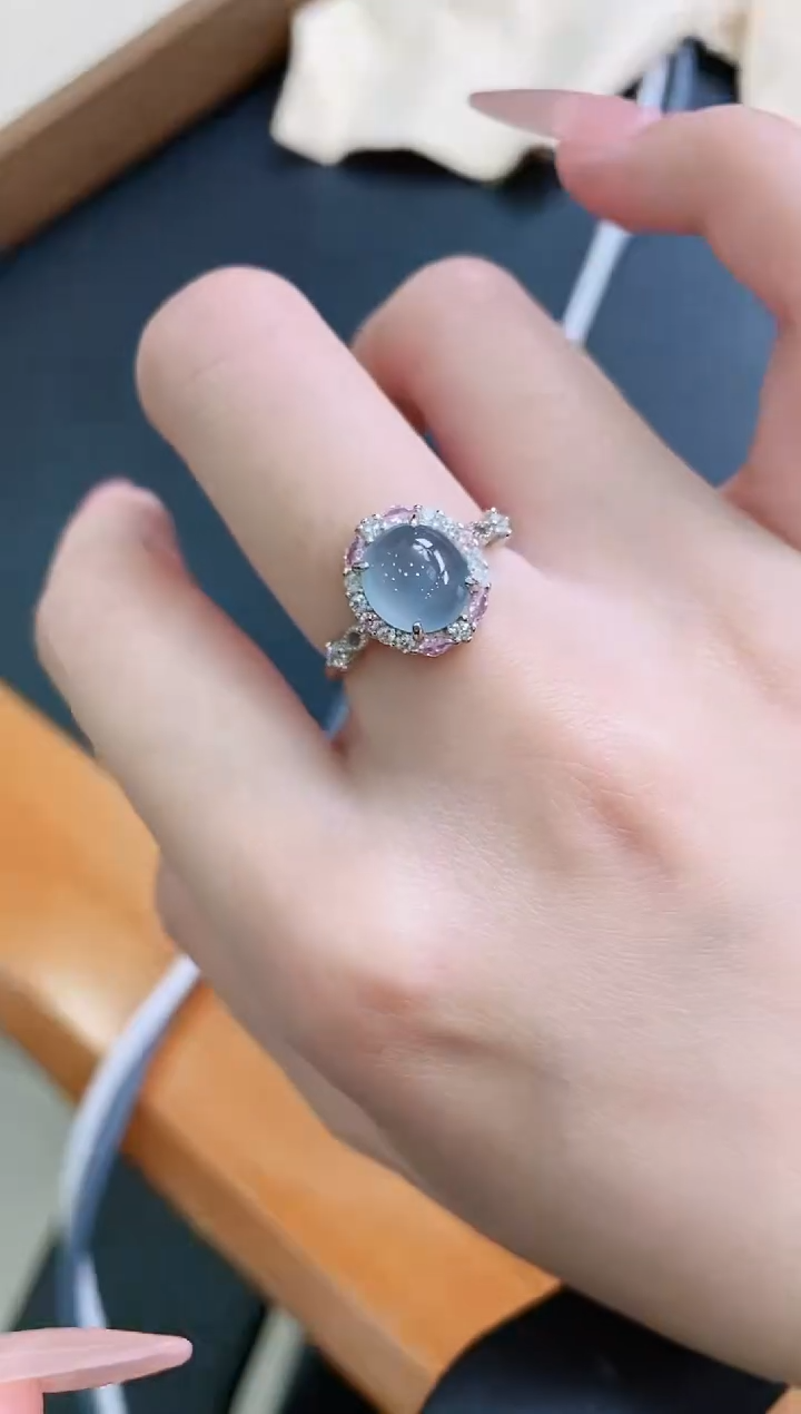 【闪购商品】翡翠戒指银S925镶嵌11111111