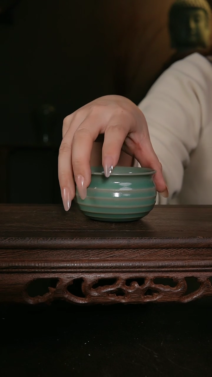 【闪购商品】其他仿古手工青绿炫纹杯 全品