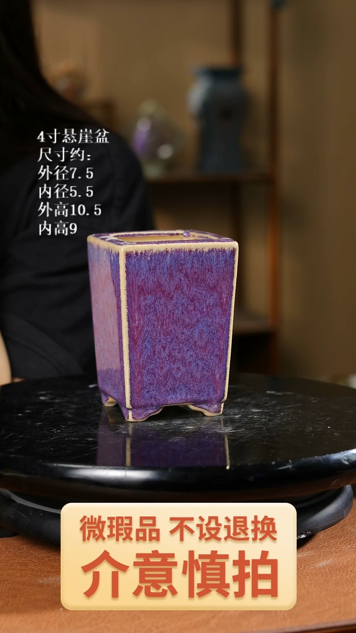 4寸悬崖盆    664