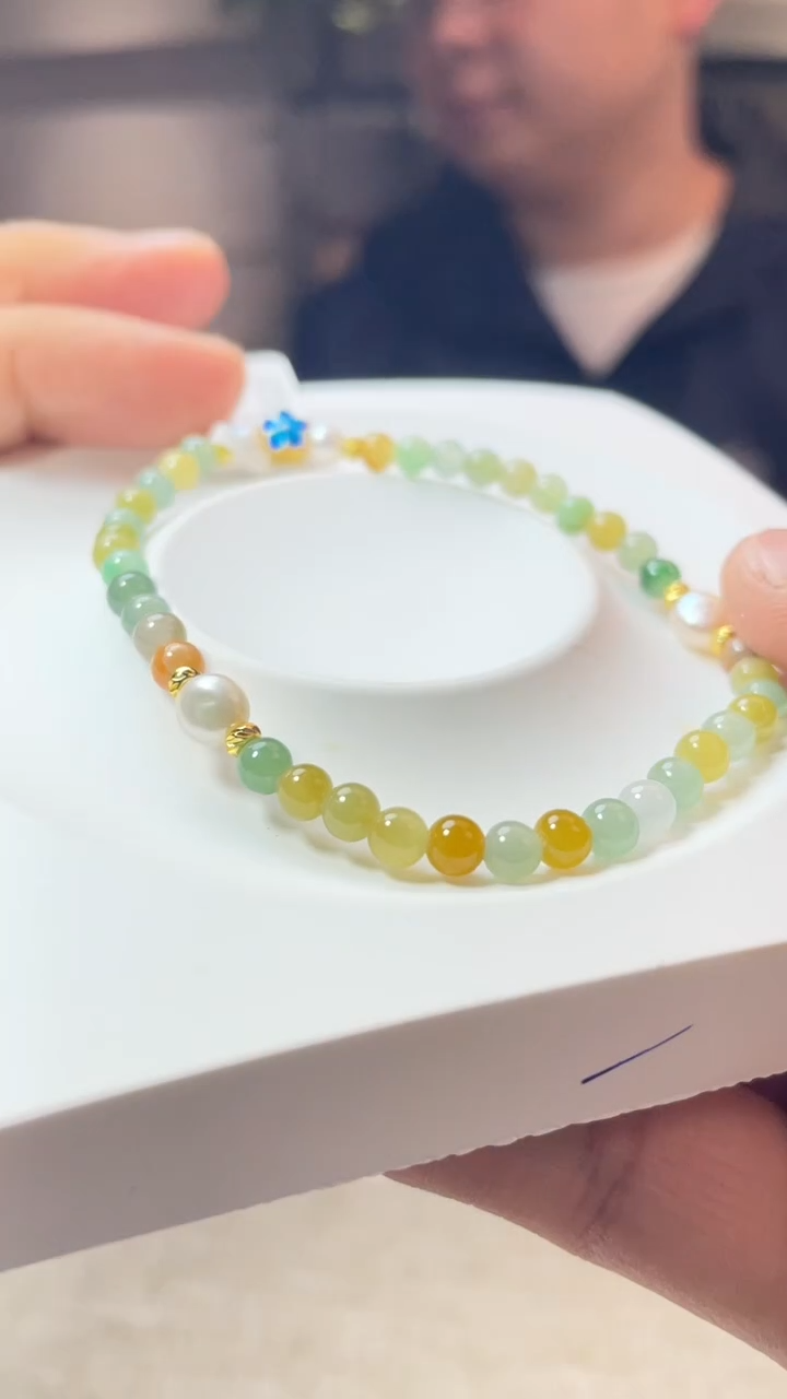 未镶嵌手链翡翠手串