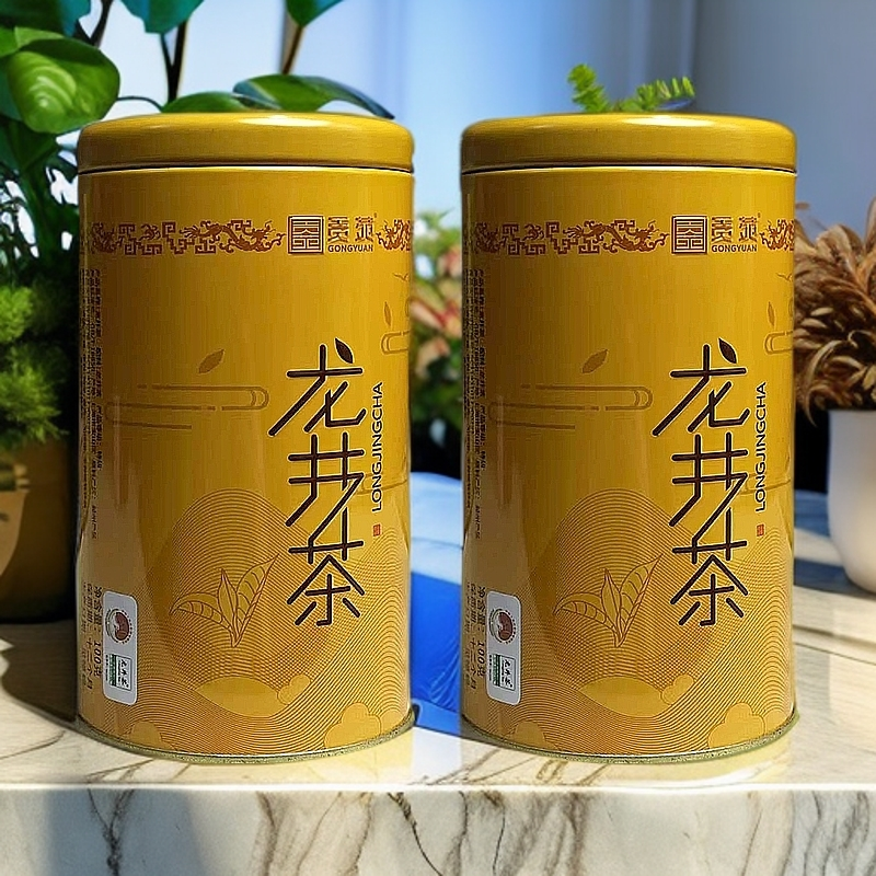 贡园-龙井罐明前龙井头春采罐装