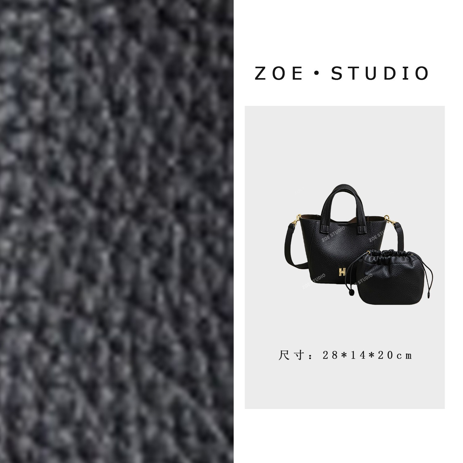 【艳姐甄选】(预）SK-83351-黑色-轻奢女士时尚潮流通勤腋下斜挎包