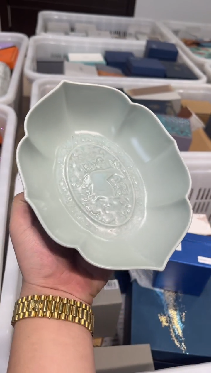 天青大号茶船茶具茶具