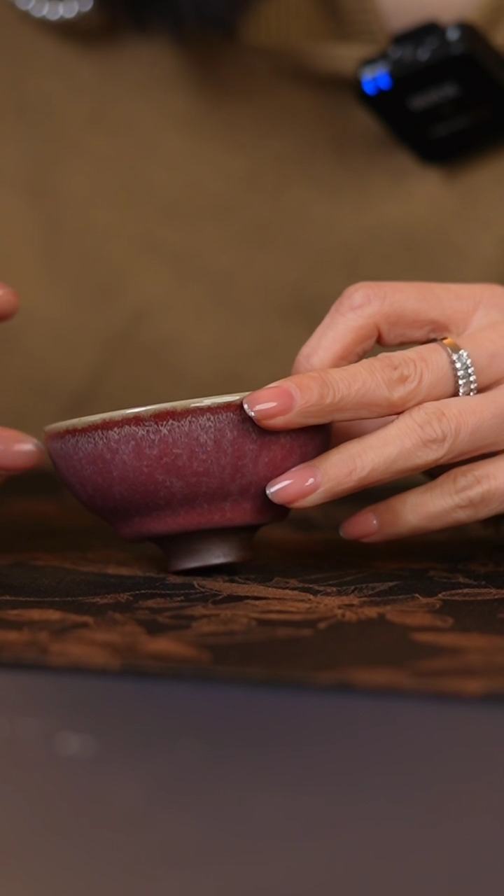 【闪购商品】WMY玉泥铜红圆折杯杯杯