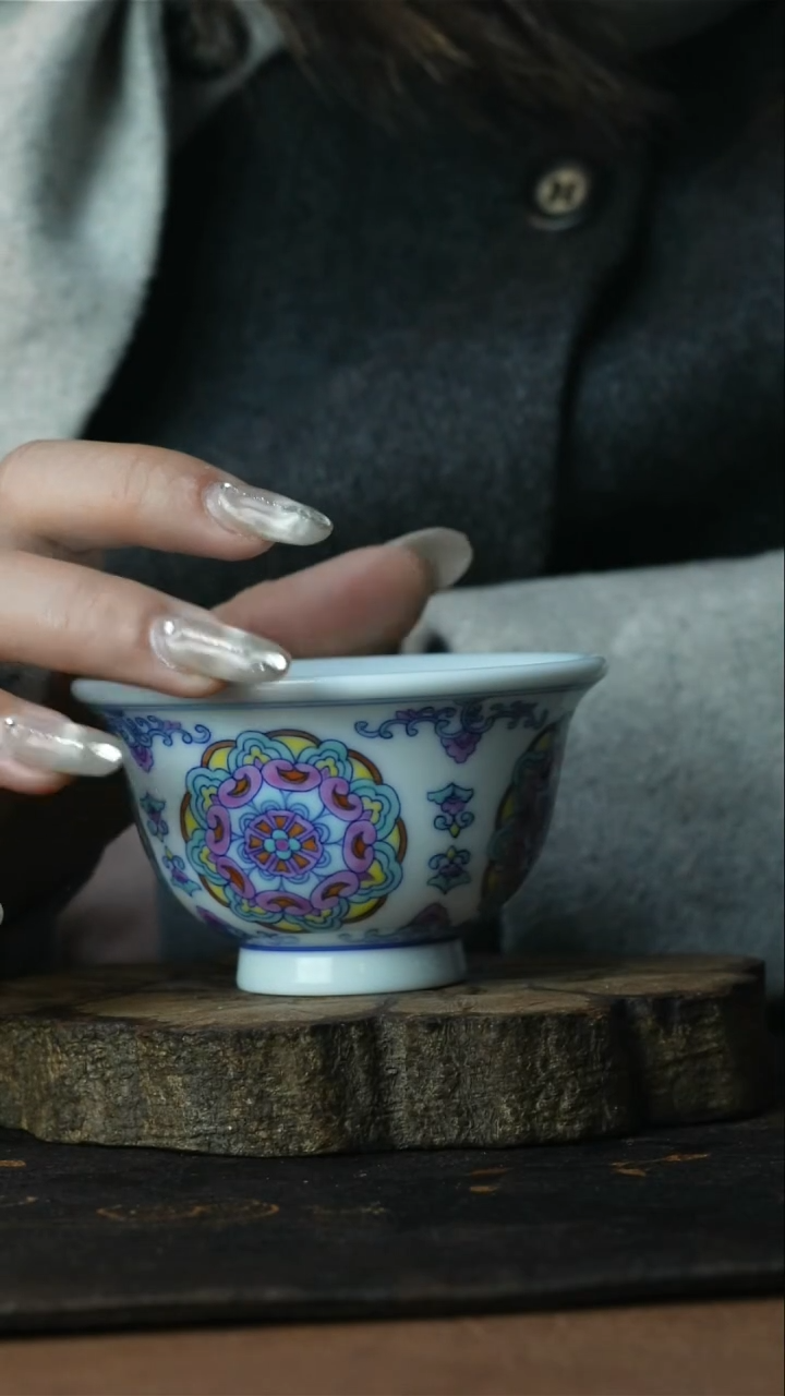 【闪购商品】杯景德镇手工手绘杯子善听