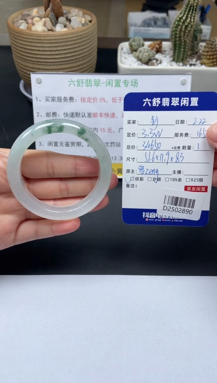 【闪购商品】翡翠手镯未镶嵌D2502890