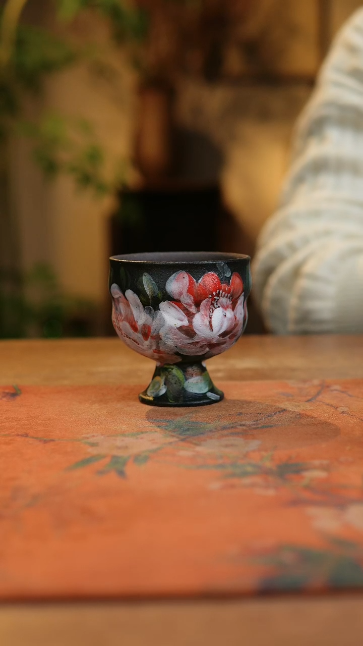 【闪购商品】瓷片1965景德镇手工手绘釉下彩高温瓷