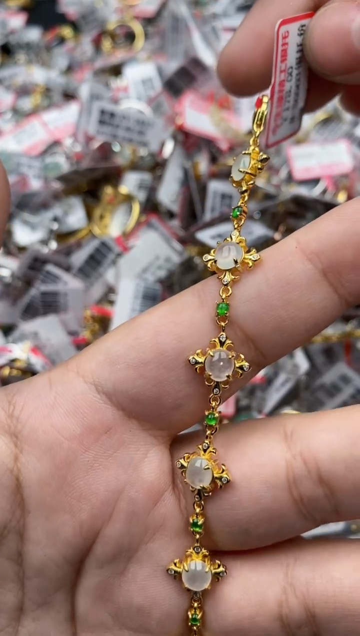 【闪购商品】翡翠戒指银S925镶嵌8888---1