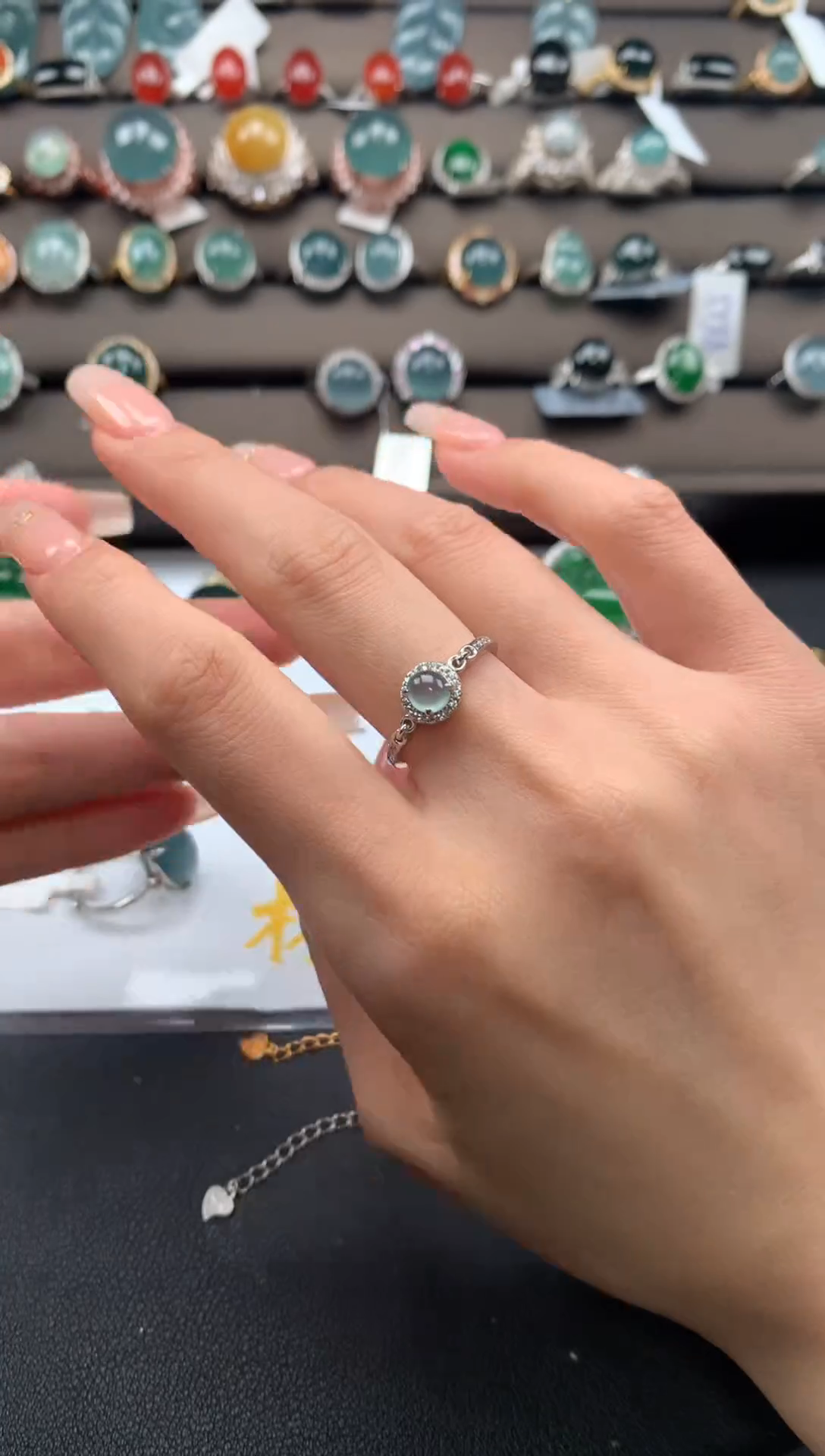 【闪购商品】翡翠戒指银S925镶嵌1111