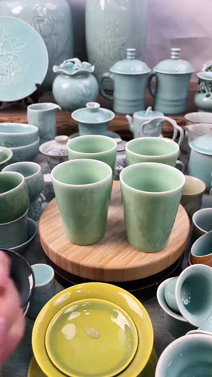 【闪购商品】4个 特价 微瑕 慧仙青瓷