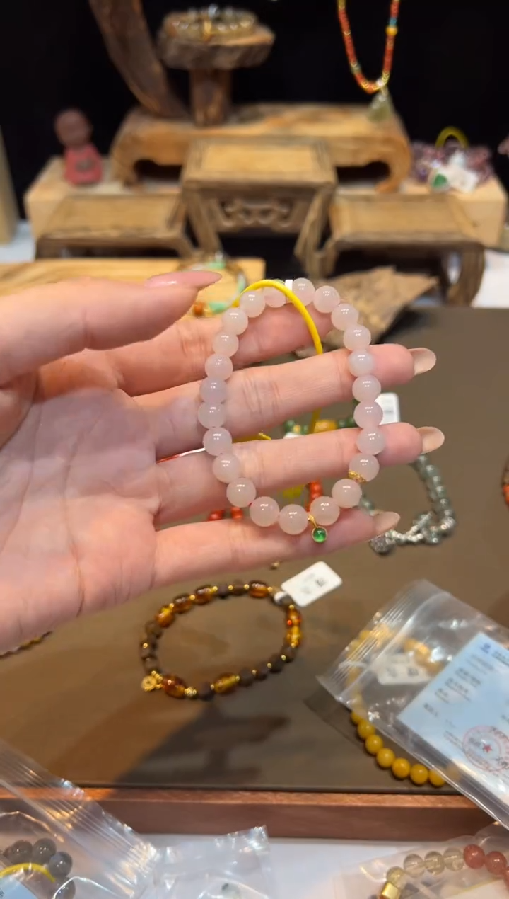 18K金镶嵌手链和田玉手饰@@A6590