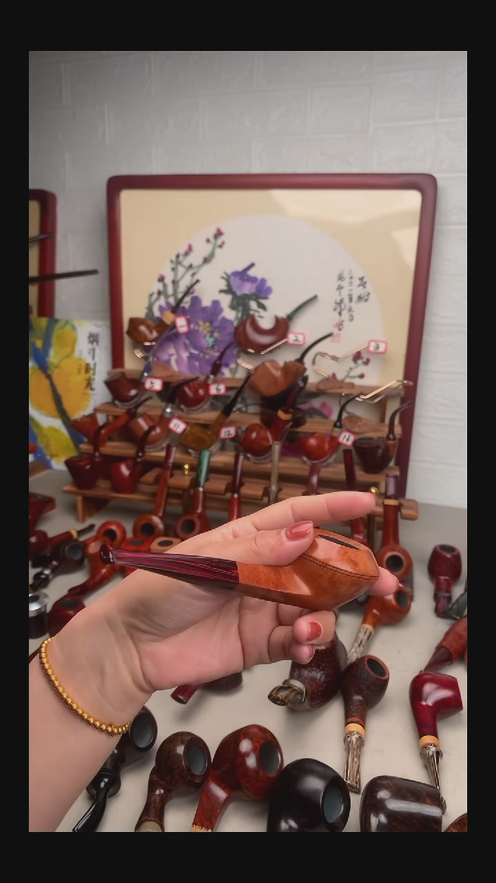 石楠木烟斗手工打磨