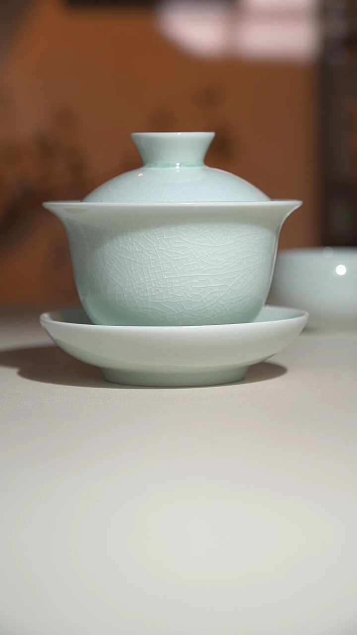 【闪购商品】其他珑匞玉青玉兰盖碗